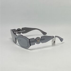 Versace Men's Medusa-Logo Oval Sunglasses